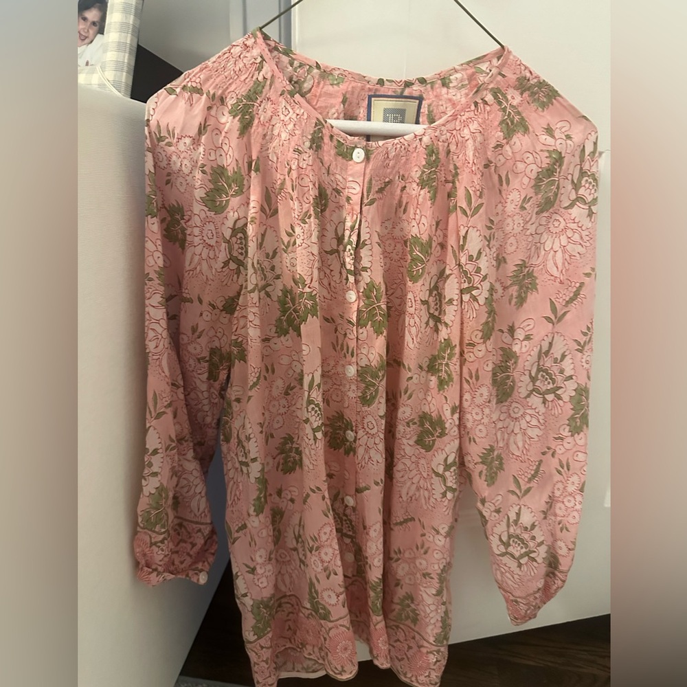 Bell by Alicia Bell| Courtney Blouse| Cotton and Silk| M